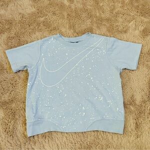 Nike Kids Light Blue Splatter Sweatshirt